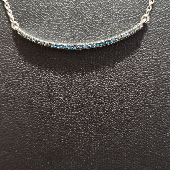 Blue Diamond Necklace - Picture 2 of 3